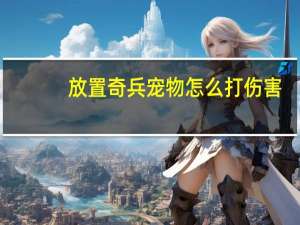 放置奇兵宠物怎么打伤害