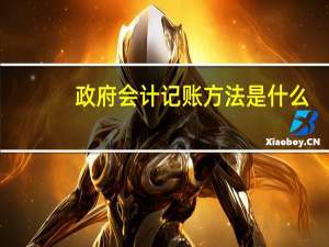 政府会计记账方法是什么