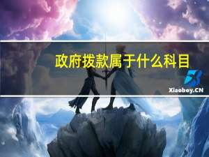 政府拨款属于什么科目