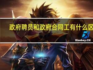 政府聘员和政府合同工有什么区别
