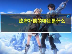 政府补助的特征是什么
