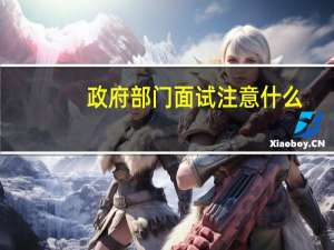 政府部门面试注意什么