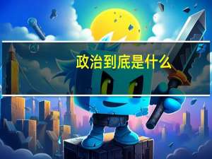 政治到底是什么