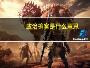 政治掮客是什么意思