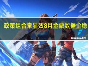 政策组合拳显效 8月金融数据企稳回升