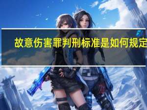 故意伤害罪判刑标准是如何规定的