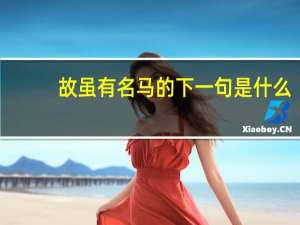 故虽有名马的下一句是什么