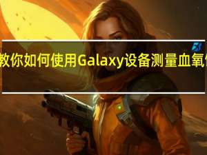 教你如何使用Galaxy设备测量血氧饱和度
