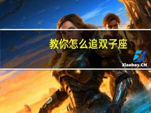 教你怎么追双子座