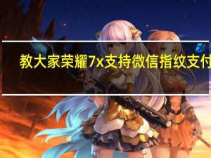 教大家荣耀7x支持微信指纹支付吗