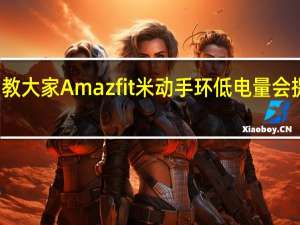 教大家Amazfit米动手环低电量会提醒吗