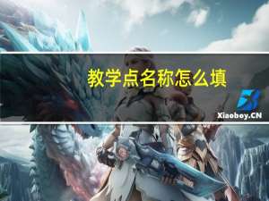 教学点名称怎么填（教学点）