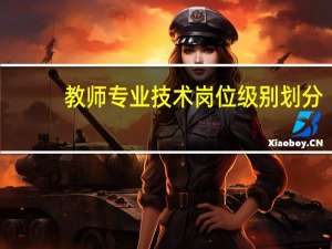 教师专业技术岗位级别划分
