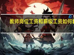 教师岗位工资和薪级工资如何套（教师岗位工资和薪级工资）