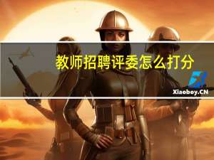 教师招聘评委怎么打分