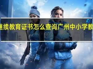 教师继续教育证书怎么查询 广州中小学教师继续教育