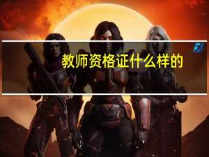 教师资格证什么样的