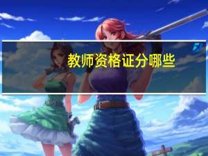 教师资格证分哪些