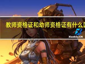 教师资格证和幼师资格证有什么区别