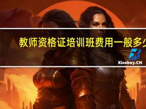 教师资格证培训班费用一般多少