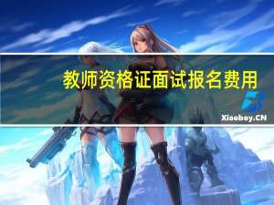 教师资格证面试报名费用