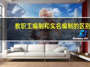 教职工编制和实名编制的区别