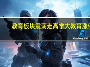 教育板块震荡走高 学大教育涨停
