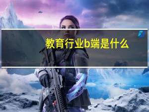 教育行业b端是什么
