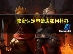 教资认定申请表如何补办