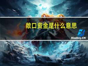敞口资金是什么意思