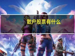 散户股票有什么