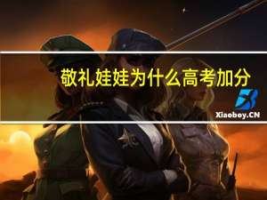敬礼娃娃为什么高考加分