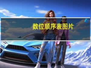 数位顺序表图片（数位顺序表全部）