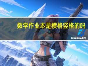 数学作业本是横格竖格的吗