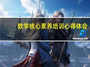 数学核心素养培训心得体会