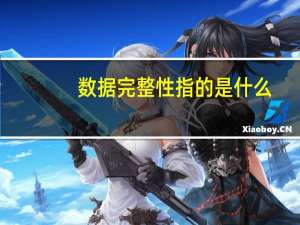 数据完整性指的是什么