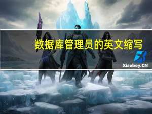数据库管理员的英文缩写