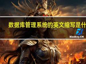 数据库管理系统的英文缩写是什么