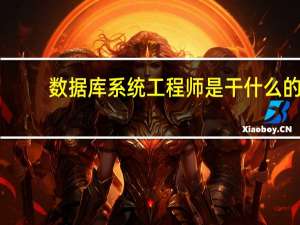 数据库系统工程师是干什么的