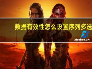 数据有效性怎么设置序列多选（数据有效性怎么设置）