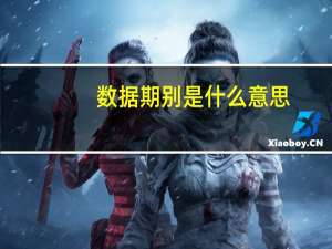 数据期别是什么意思