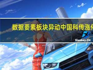 数据要素板块异动 中国科传涨停