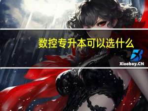 数控专升本可以选什么