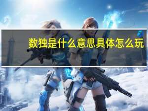 数独是什么意思具体怎么玩