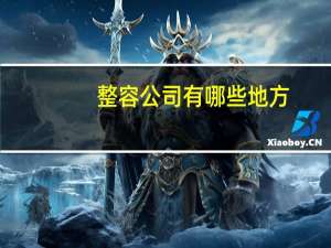 整容公司有哪些地方，汽修学校有哪些