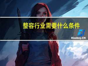 整容行业需要什么条件