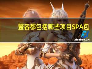 整容都包括哪些项目 SPA包含什么项目