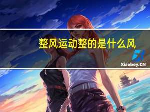 整风运动整的是什么风