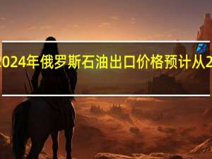 文件显示2024年俄罗斯石油出口价格预计从2023年的每桶63.4美元上涨至每桶71.3美元