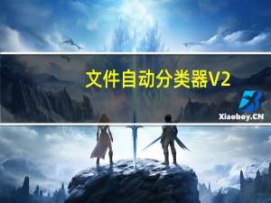 文件自动分类器 V2.1 简体中文绿色免费版（文件自动分类器 V2.1 简体中文绿色免费版功能简介）